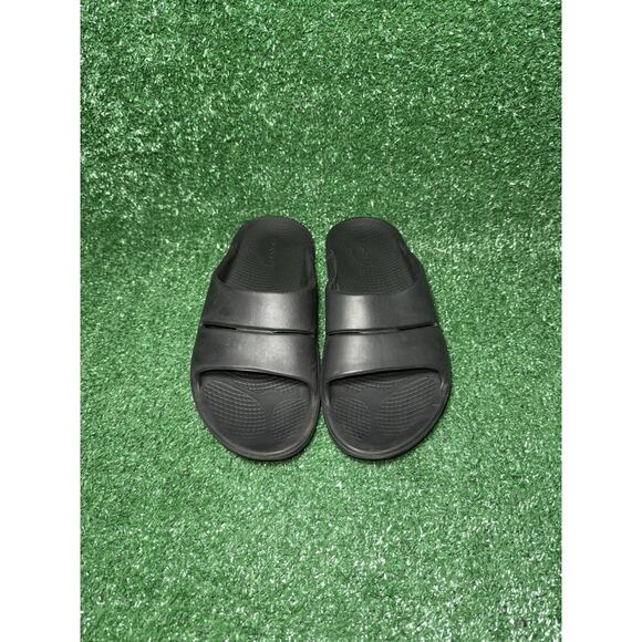 OOFOS OOahh Sport Slide Sandal Comfort Recovery Black Womens Size 9 Mens Size 7 - Picture 5 of 8